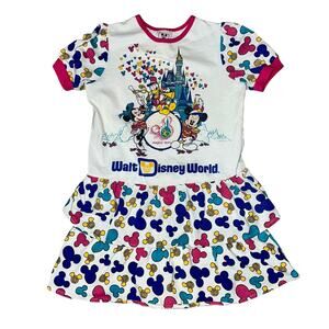 Walt Disney World Magic Kingdom castle parade Mickey mouse ruffled tiered dress